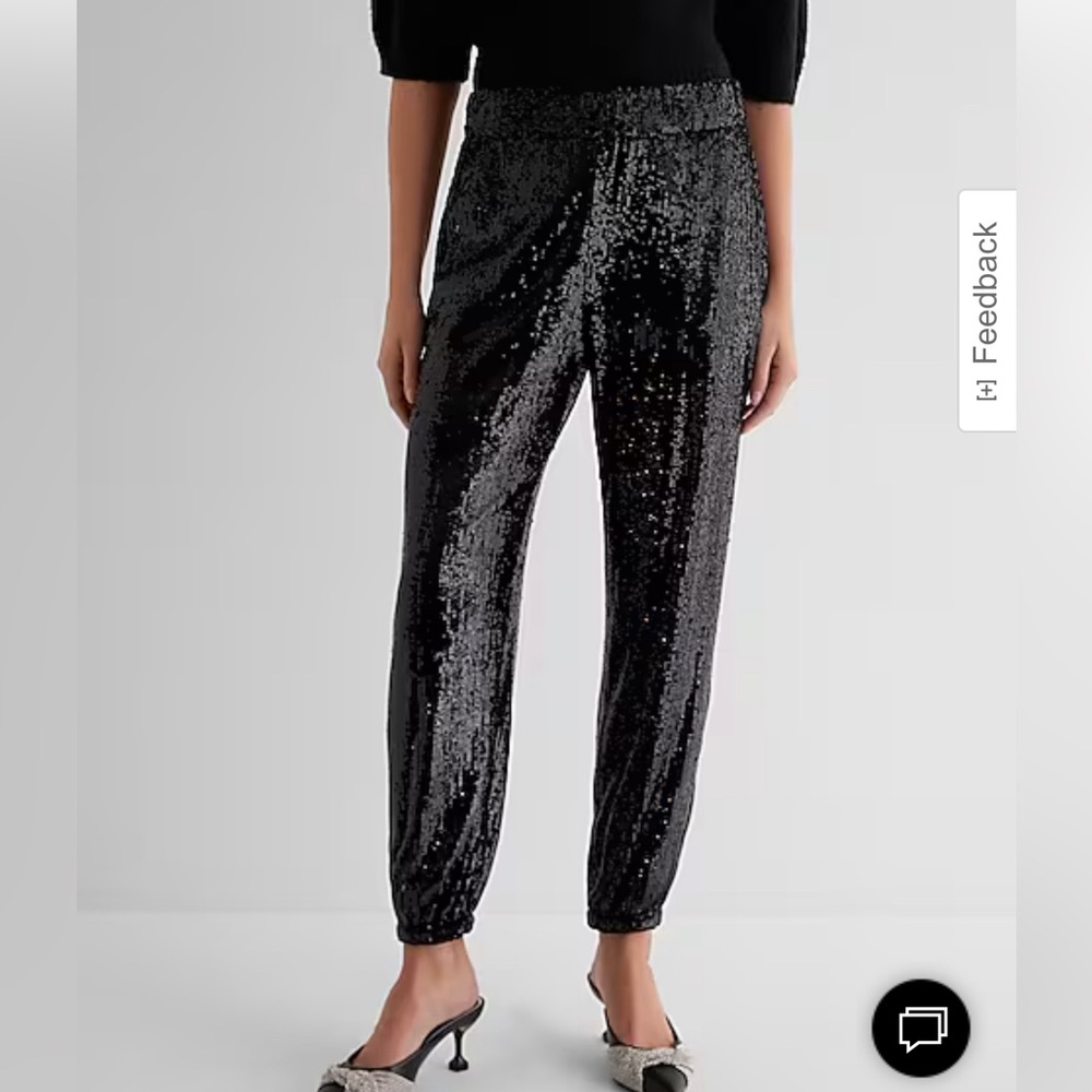 NEW Express Sequin Joggers XS